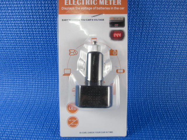 วัดแรงดันแบตเตอรี่จากช่องจุดบุหรี่รถยนต์ สีแดง (12V)