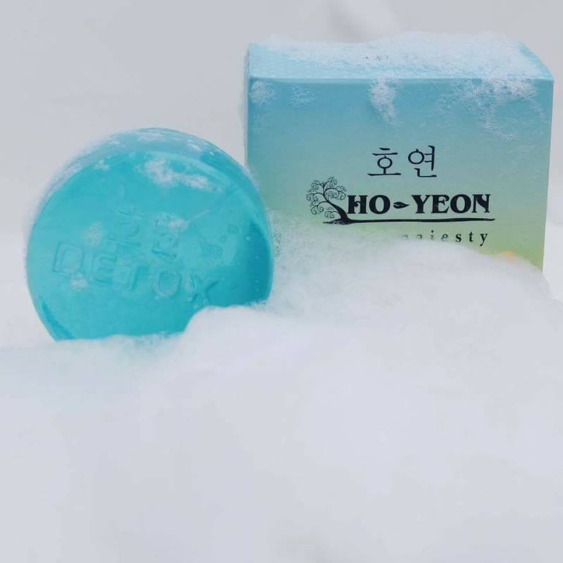 Ho-Yeon Blue Detox Soap สบู่ดีท็อกซ์ลดสิวหน้าใส 100 บาท/โหล