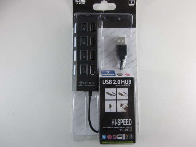 HUB USB 4PORT มีสวิทย์แยกปิดเปิด สีดำ