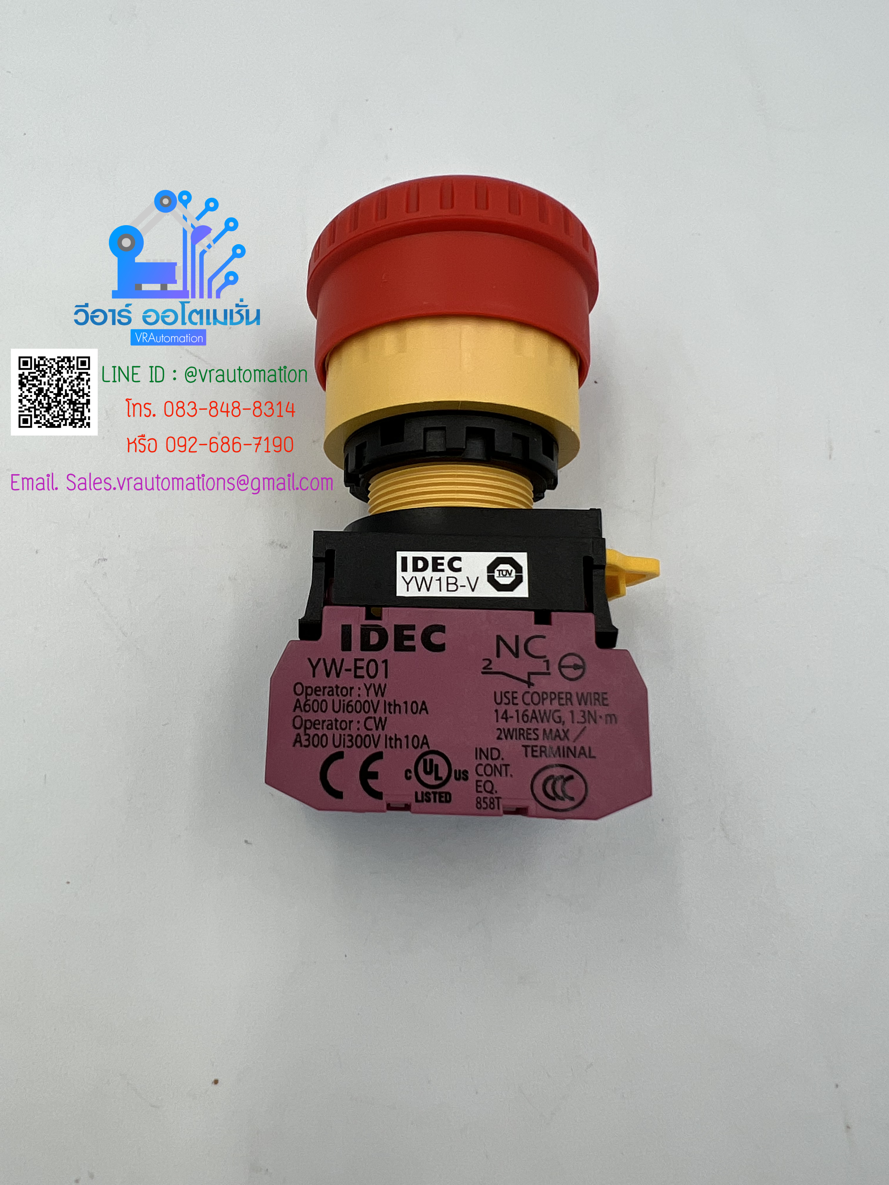 YW1B-V4E11R Emergency Stop Switches IDEC