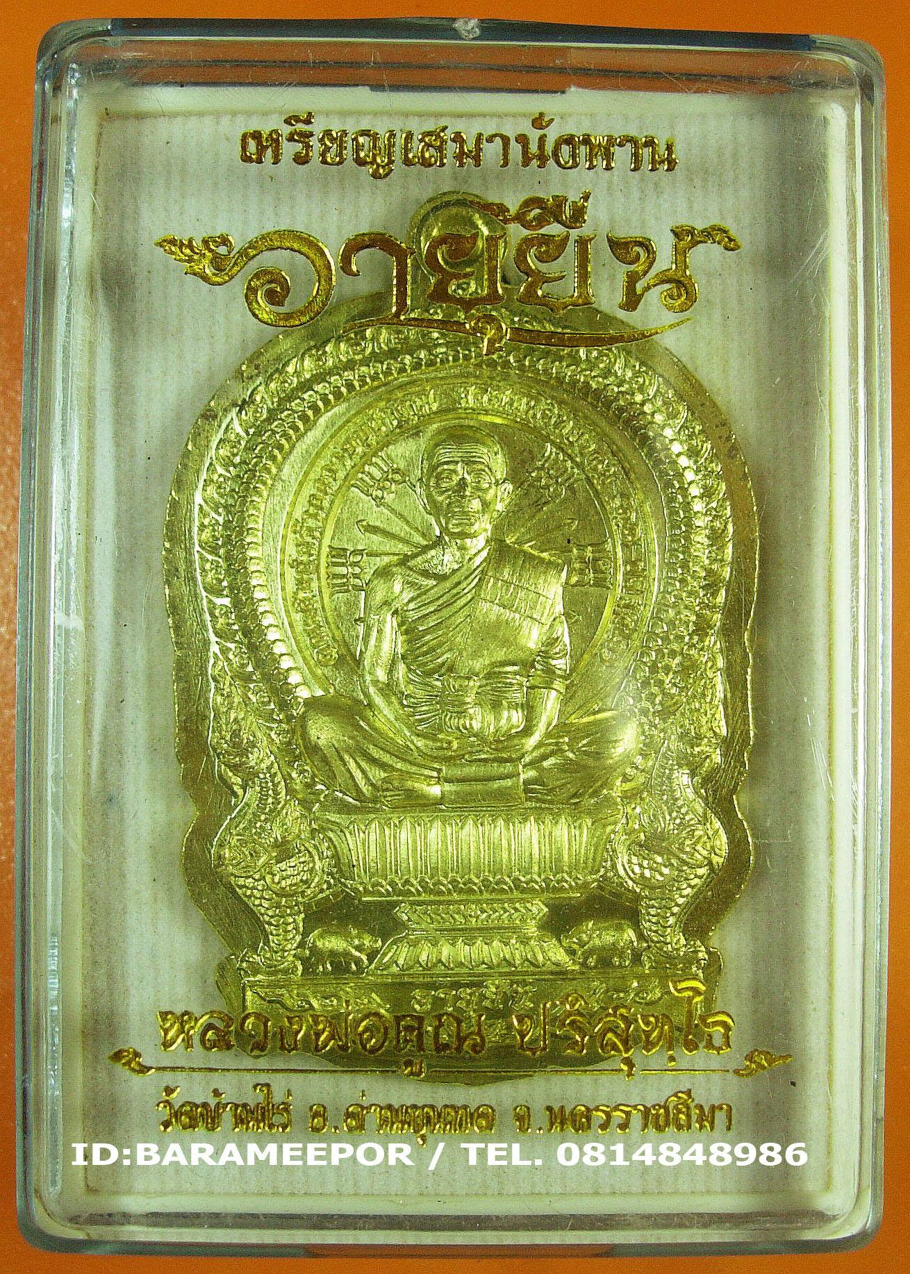 หลวงพ่อคูณ เหรียญเสมานั่งพาน รุ่น อายุยืน หลังหนุมานเชิญธง รุ่นแรก มีให้เลือก 5 เนื้อ