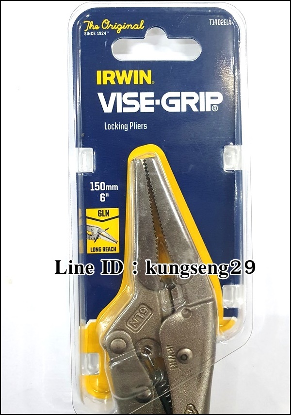 IRWIN VISE GRIP คีมล็อคปากแหลม 6" รุ่น 6LN