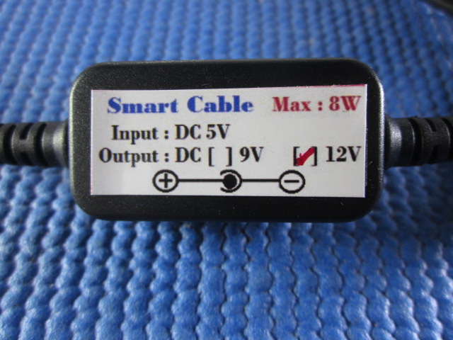 Smart Cable สายแปลงไฟUSB 5V เป็น 12V ขนาด DC 5.5*2.5,5.5*2.1 ยาว 1.2เมตร Max 8W