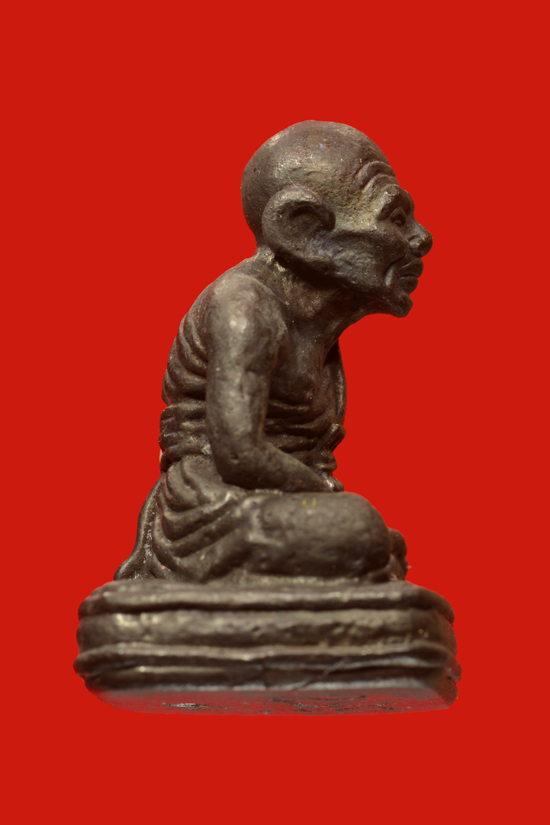 รูปหล่อหลวงพ่อทวด พิมพ์เลขใต้ฐานโบราณย้อนยุค เนื้อโลหะผสม รุ่น ทองบารมี 93