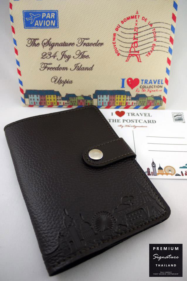 Secrect Brown(น้ำตาลเข้ม) - Passport Holder