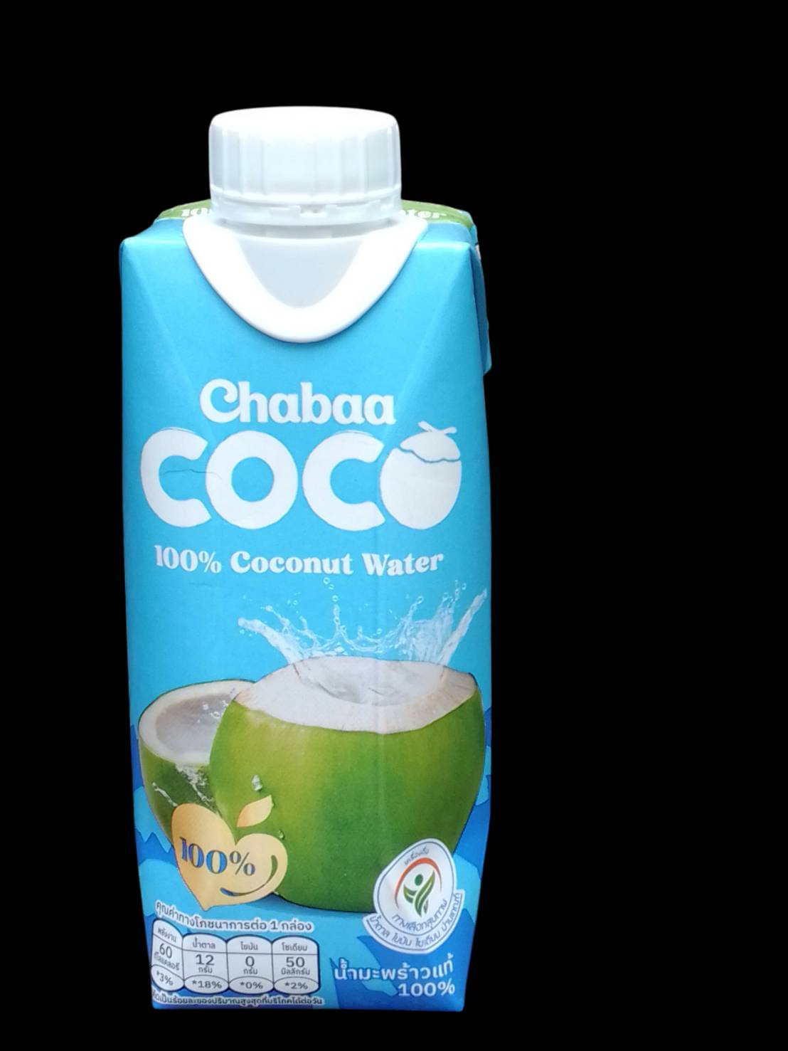 33-146-2100-1 น้ำมะพร้าว 310มล. *ตราชบา น้ำตาล 0%