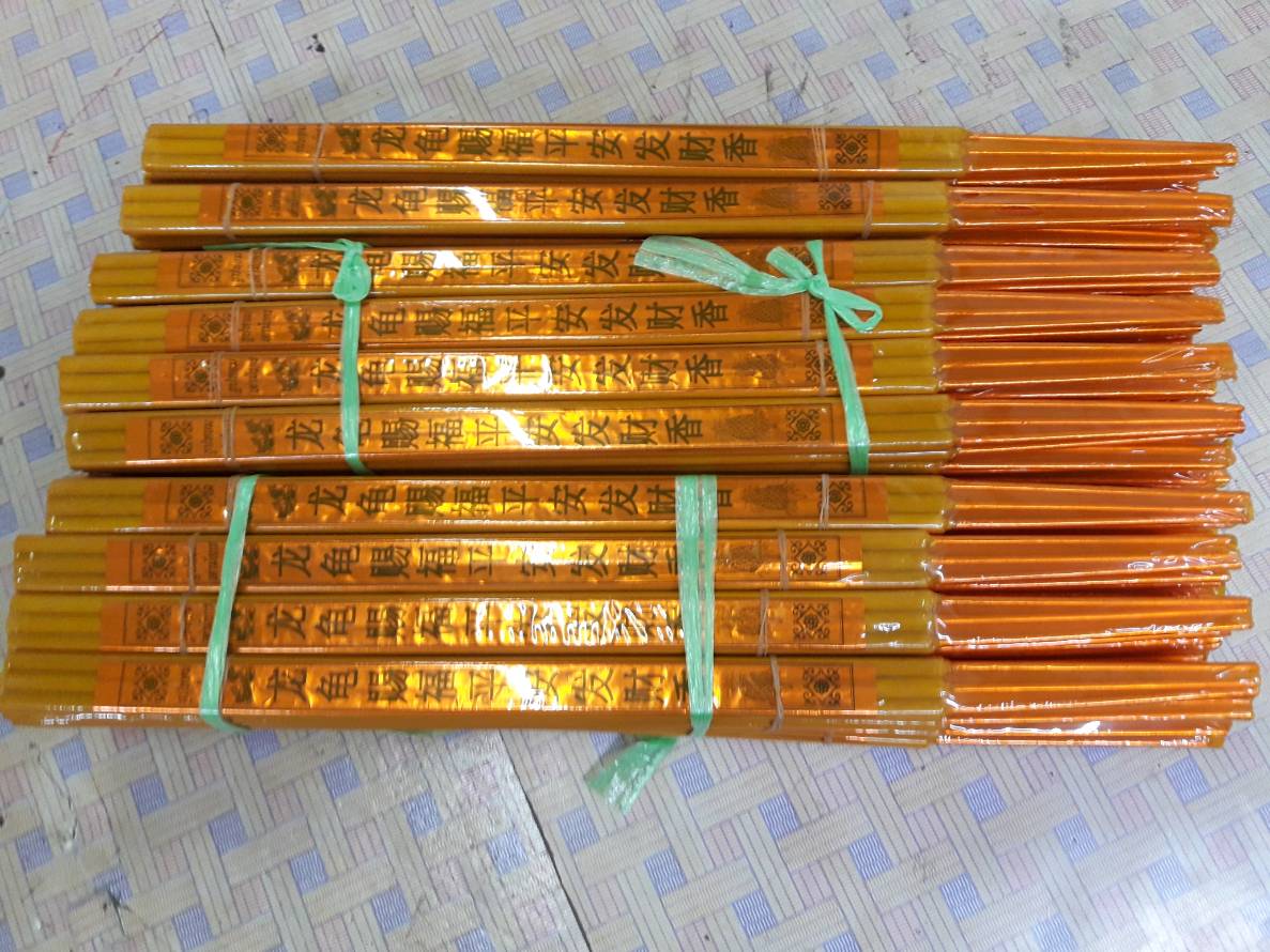 ธูปงานศพ 2.5 ฟุต ก้านอ้วน 6 ดอก