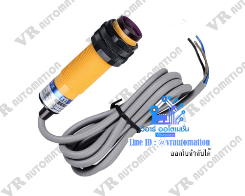 เซ็นเซอร์ตรวจจับวัตถุ E3F-DS30C4 M18 NPN 30cm (C4B2)