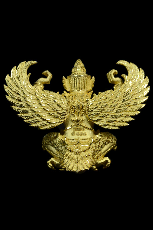พญาครุฑ รุ่น กิตติคุโณ90 เนื้อสัมฤทธิ์พ่นทรายทองขัดเงา