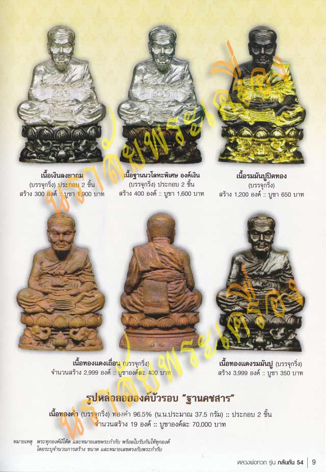 หลวงพ่อทวด พ่อท่านเขียว วัดห้วยเงาะ ปัตตานี รุ่นกลันตัน54 ปี2554