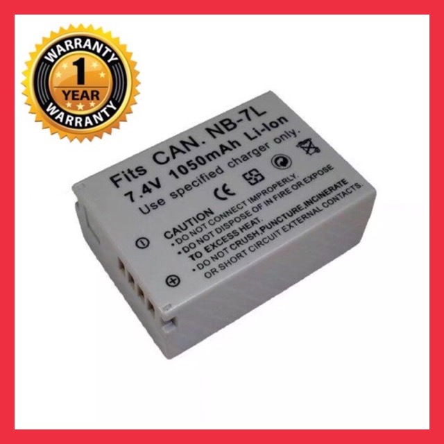 แบตเตอรี่ แคนนอน NB-7L/Canon Battery NB 7L แบตเตอรี่กล้อง Canon NB-7L NB7L Battery แบตใช้กับกล้องแคนนอน Canon IXUS 310HS, PowerShot G10, G11, G12 ,SX30 IS
