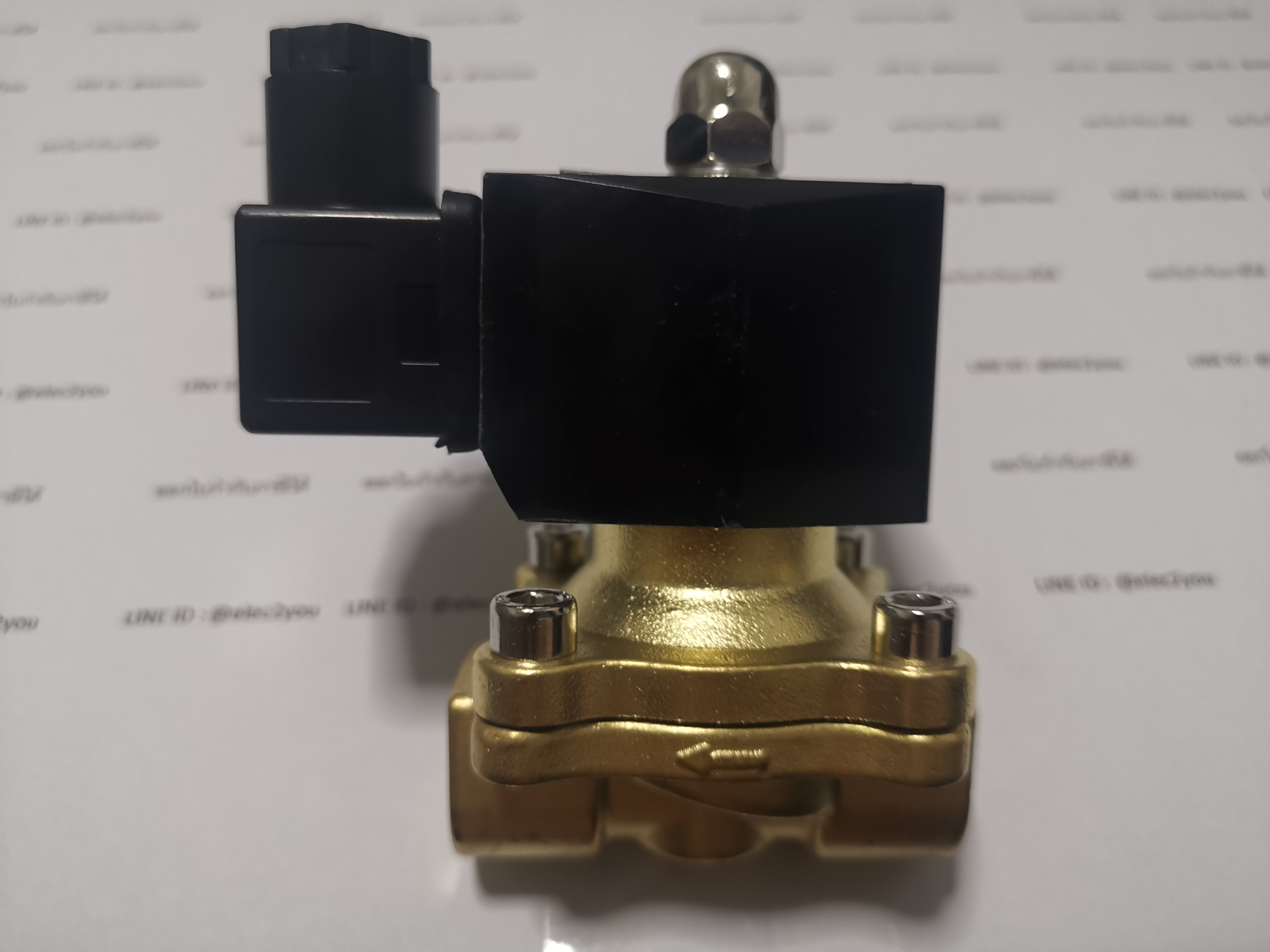 Solenoid Valve ทองเหลือง,คอยล์กันน้ำ 3/8 นิ้ว (3 หุน) 24VDC (NC) KLOD