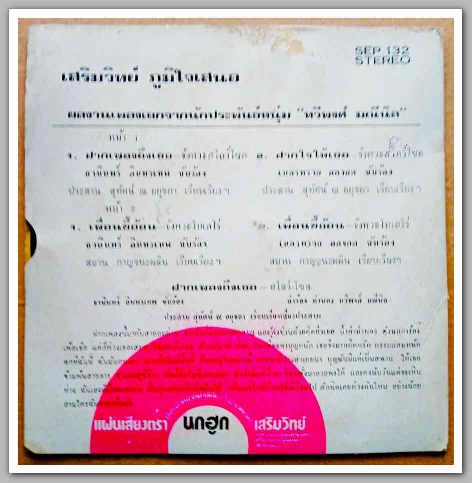 ธานินท์ อินทรเทพ+เนตรทราย อลงกตชุด ฝากเพลงถึงเธอ มีเพลง ฝากเพลงถึงเธอ