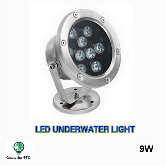 โคมไฟใต้น้ำ LED 9x1W DC12V
