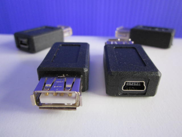 ตัวแปลง usb female เป็น mini usb female