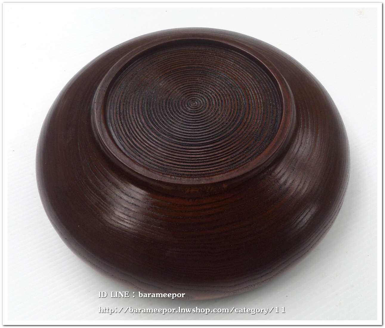 ภาชนะไม้กลม ขนาด 9 นิ้ว สภาพสวยเดิมๆ