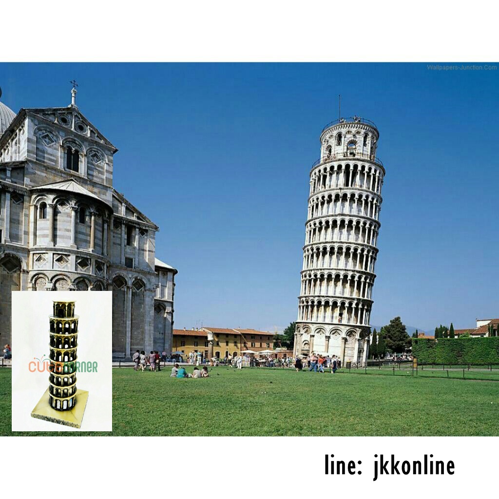 01710-โมเดลหอเอนปิซา 16 ซม - ฟรีค่าส่ง