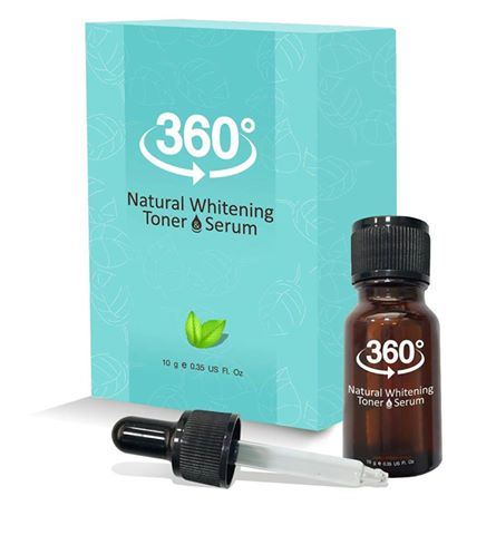 360 Natural Whitening Toner Serum จัดการปัญหา ฝ้า กระ จุดด่างดำ