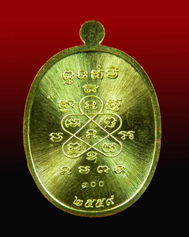 เหรียญหลวงพ่อสิน รุ่นมหาโภคทรัพย์ วัดละหารใหญ่ จ.ระยอง เนื้อฝาบาตร ลงยาสีแดง ปี 2559