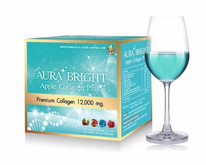 Aura Bright Apple Collagen Plus ออร่า ไบร์ท แอปเปิ้ล คอลลาเจน พลัส เพื่อผิวกระจ่างใส