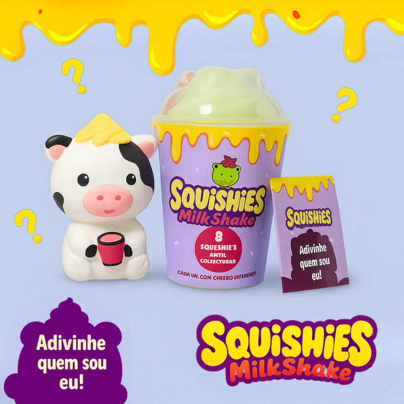 CB0838 แก้วสุ่ม สกุชชี่ Milkshake Squishy ของแท้ มีให้สะสมถึง 8 แบบ