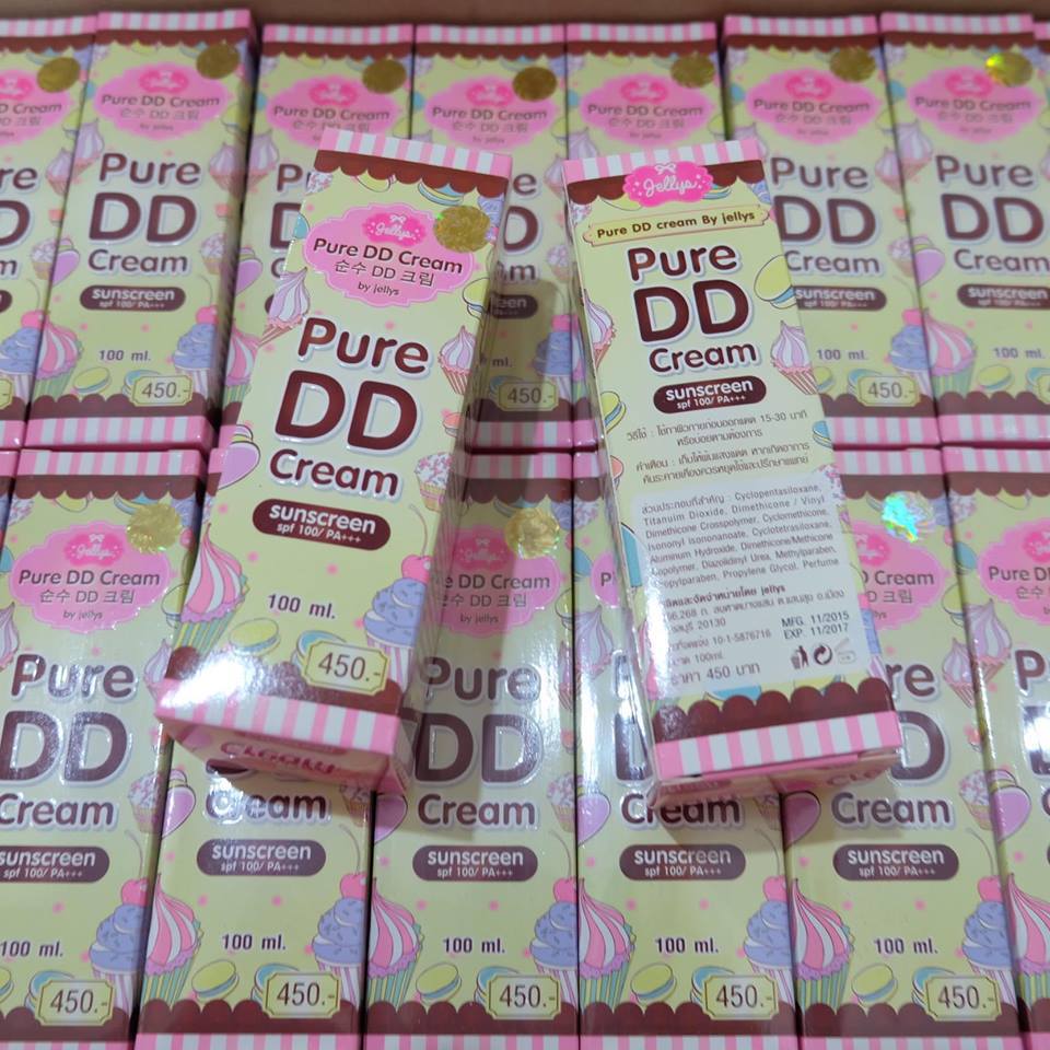 Pure DD Cream by jellys 100 ml. ดีดี ครีม เจลลี่ หัวเชื้อผิวขาว 100%