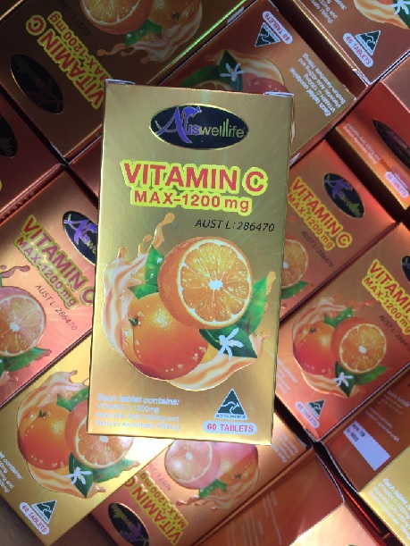 Auswelllife VitaminC Max-1,200mg ออสเวลไลฟ์ วิตามินซี แม็ก 1,200 มิลลิกรัม