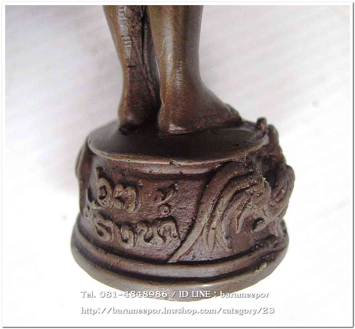 ไอ้ไข่ เด็กวัดเจดีย์ รุ่นสรงน้ำ 63 องค์บูชาโลหะทองแดงรมดำ ขนาด 5 นิ้ว เลขมงคล ๑๖๐๒ รวมกันได้ ๙..1