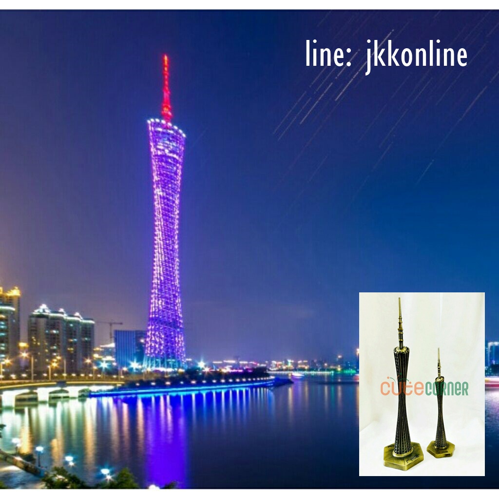 01717-โมเดลกวางโจวทาวเวอร์ 25 ซม - ฟรีค่าส่ง