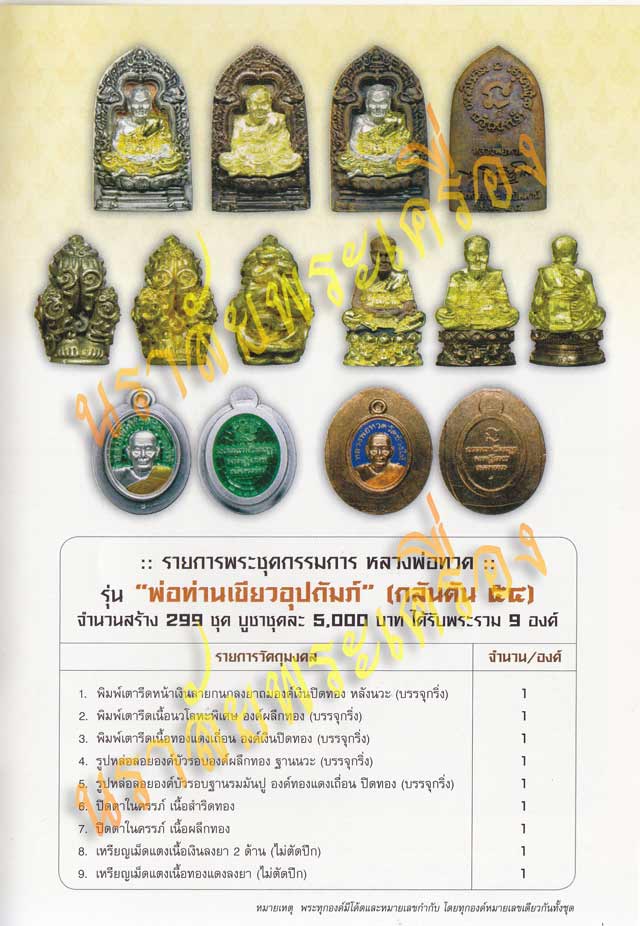 หลวงพ่อทวด พ่อท่านเขียว วัดห้วยเงาะ ปัตตานี รุ่นกลันตัน54 ปี2554