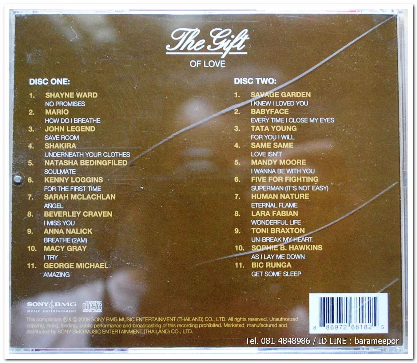 THE GIFT OF LOVE แผ่นคู่ สภาพแผ่นสวยไร้รอย