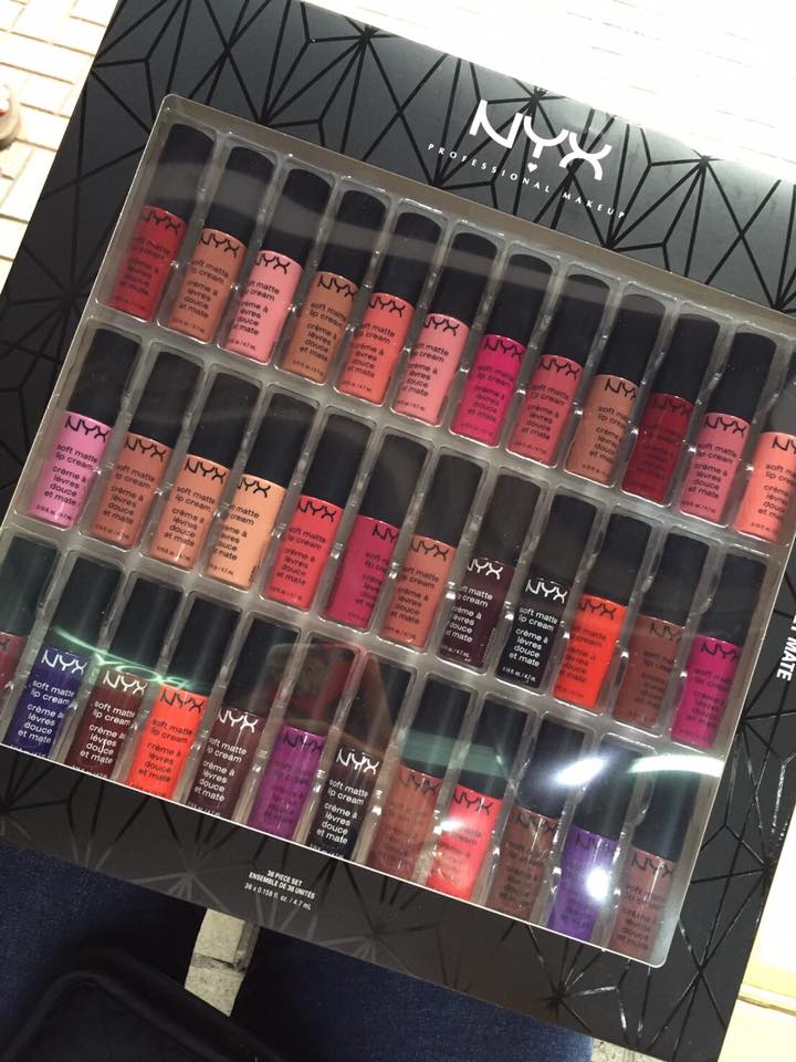 NYX Soft Matte Lip Cream Vault 36 Pieces Set เอ็นวายเอ็กซ์ เซทลิปครีม เนื้อแมท งานมิลเลอร์