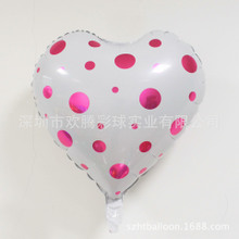 หัวใจลายจุดballoon ขนาด18 นิ้ว