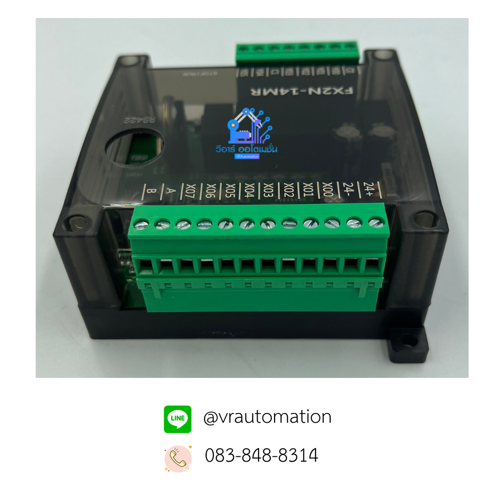 FX2N-14MR บอร์ดควบคุม PLC พร้อมช่องสัญญาณ I/O 14 ช่อง