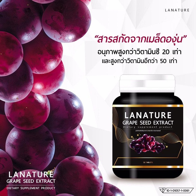Lanature Grape Seed Extract สารสกัดจากเมล็ดองุ่น