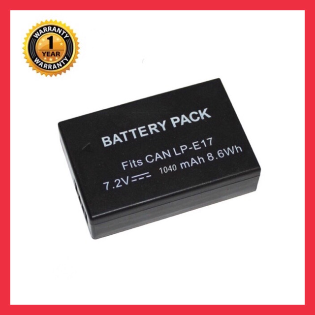 แบตเตอรี่กล้อง แคนนอน รุ่น LP E17/Battery Canon LP-E17EOS 200D,750D , 760D , M3,M5,M6,RP