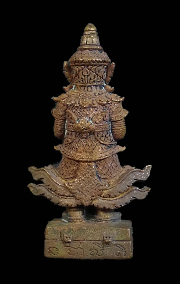 รูปหล่อท้าวเวสสุวรรณ รุ่นทรัพย์ทวีคูณ 89 ปี 2561 พ่อท่านเขียว วัดห้วยเงาะ ปัตตานี เนื้อมหาชนวน ตะกรุดเงินคู่/อุดผงมวลสารศักดิ์สิทธิ์และเกศา เลข 958