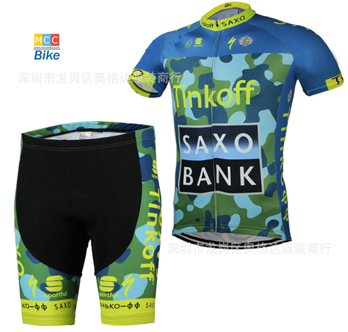 ชุดปั่นจักรยาน Tinkoff 2015 เสื้อปั่นจักรยาน และ กางเกงปั่นจักรยาน