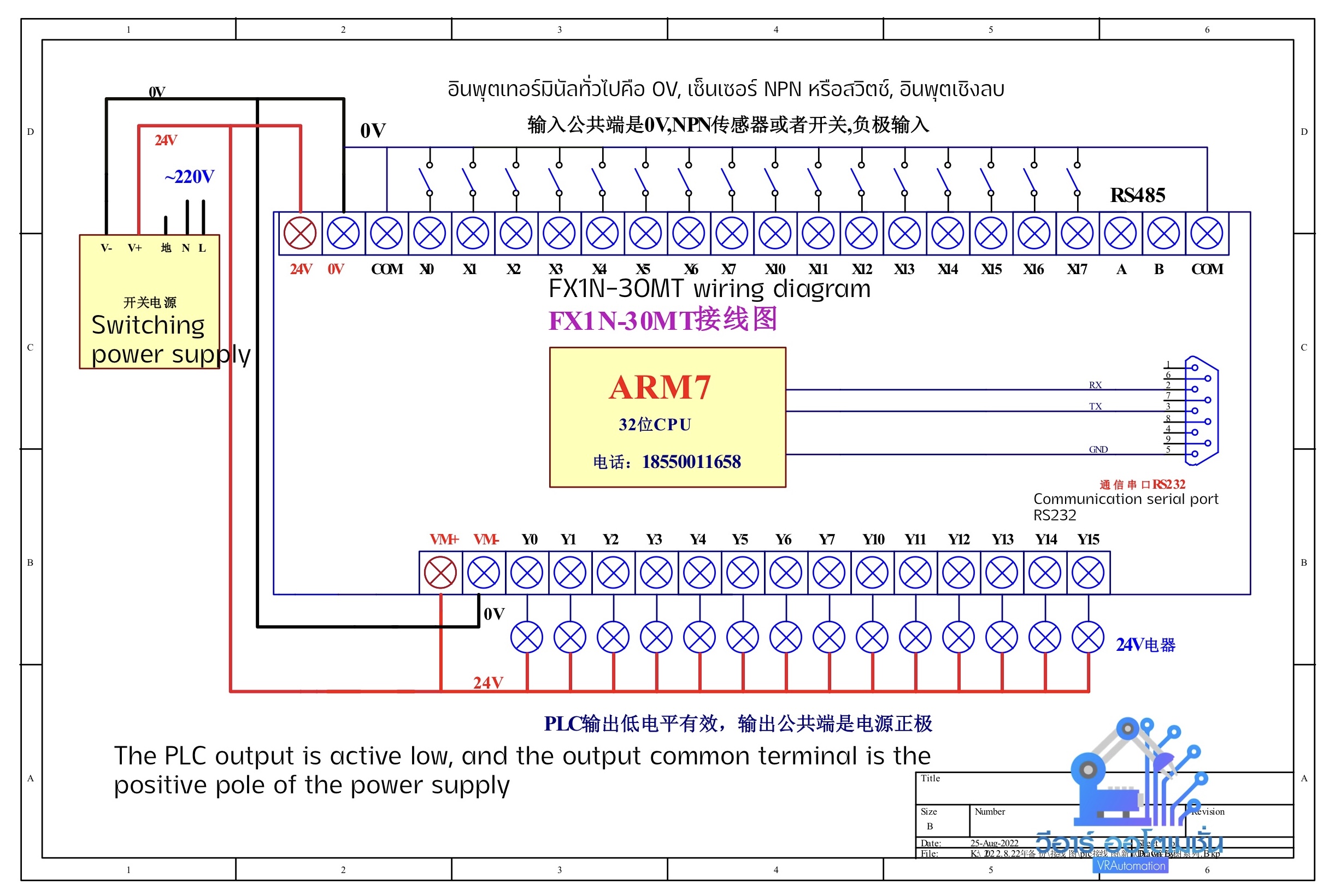 FX1N-30MT บอร์ดควบคุม PLC พร้อมช่องสัญญาณ I/O 30 ช่อง