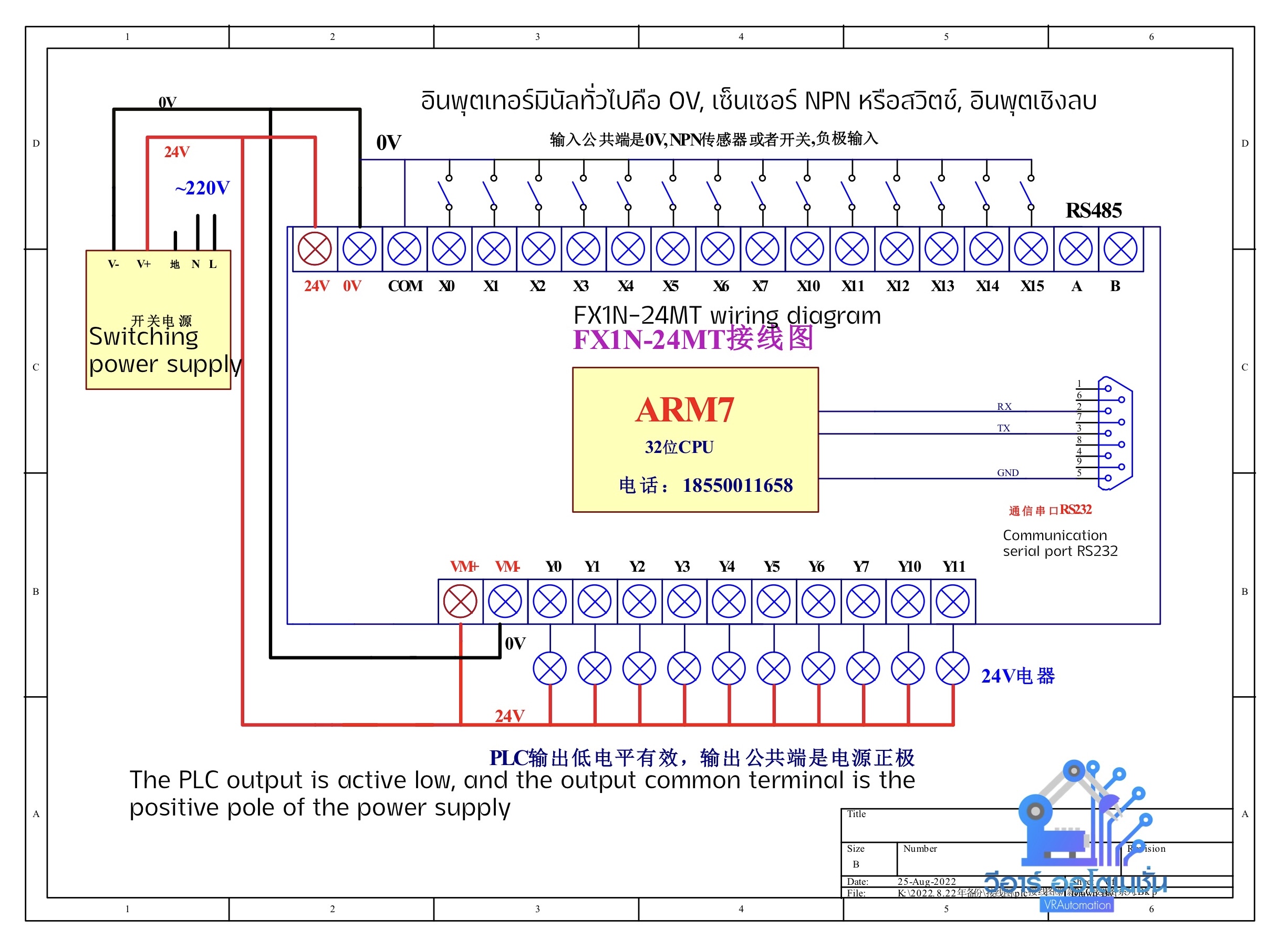FX1N-24MT PLC Board บอร์ดควบคุมอุตสาหกรรม