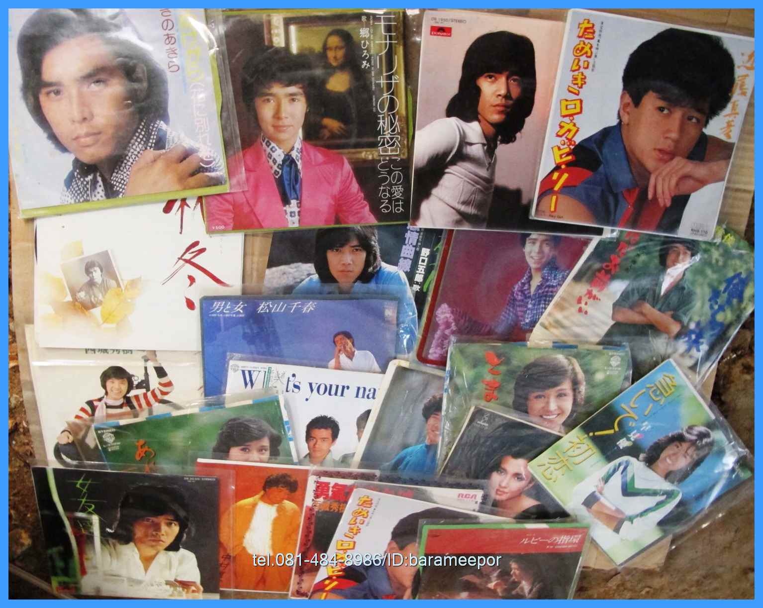 เพลงญี่ปุ่น แผ่นเสียง 7 นิ้ว สภาพปกและแผ่น vg++ to nm...(1)
