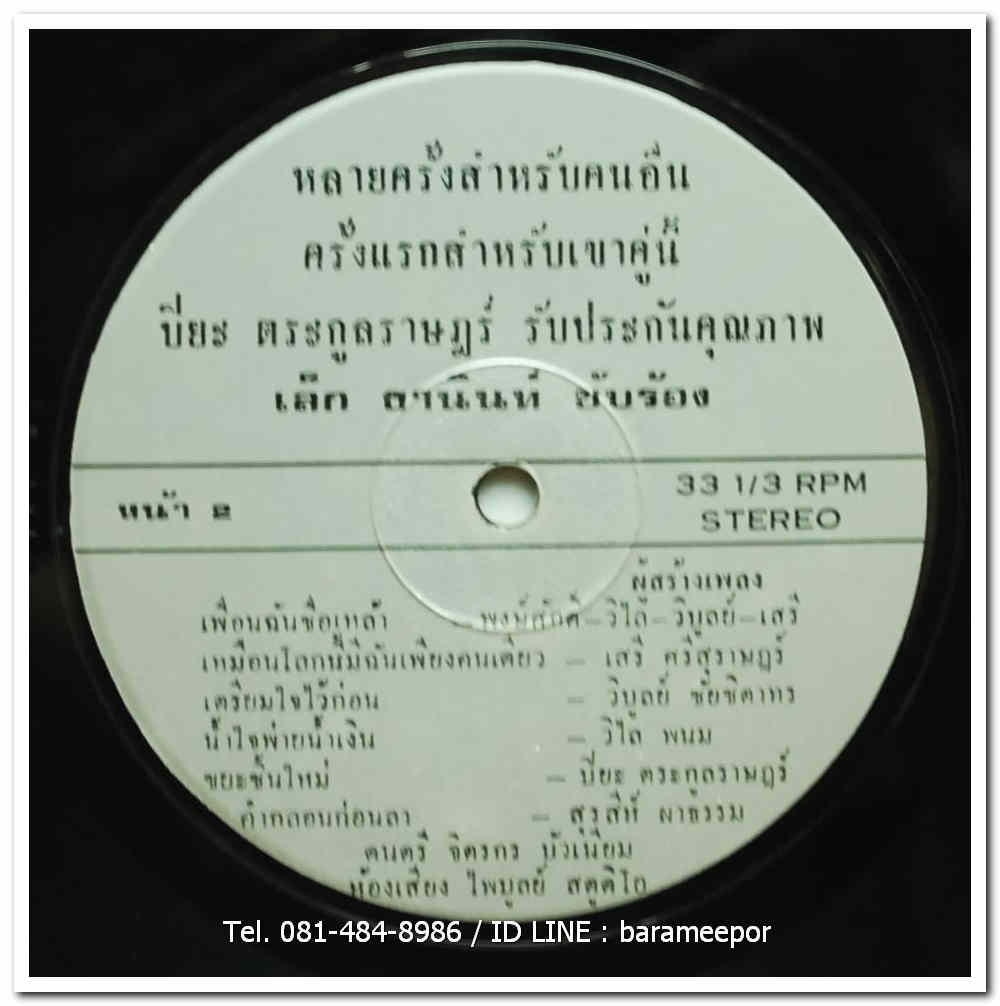 ธานินท์ อินทรเทพ กับ ผลงานเพลง ของ ปิยะ ตระกูลราษฎร์ ดนตรี โดย จิตรกร บัวเนียม