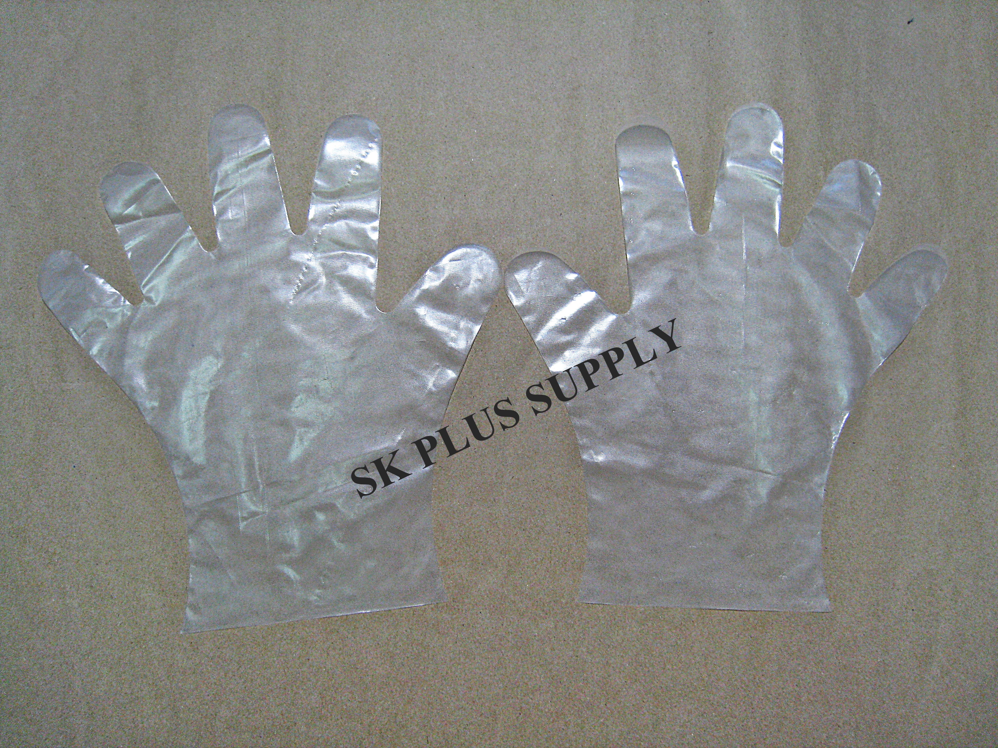 ถุงมือพลาสติก PE