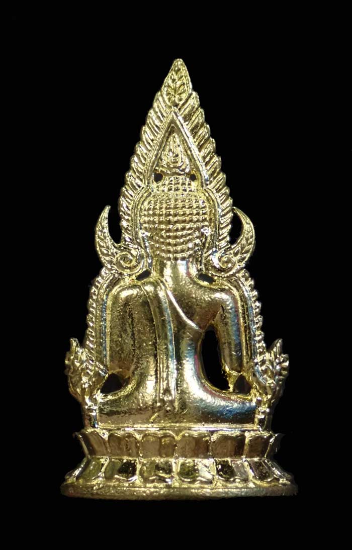 สมเด็จพระพุทธชินราช (นางพญาเรือนแก้ว) รุ่นประวัติศาสตร์ธงชัยจอมราชันย์ วัดนางพญา พิษณุโลก ปี 2563 เนื้อทองระฆัง หมายเลข 9807 พร้อมกล่องเดิม