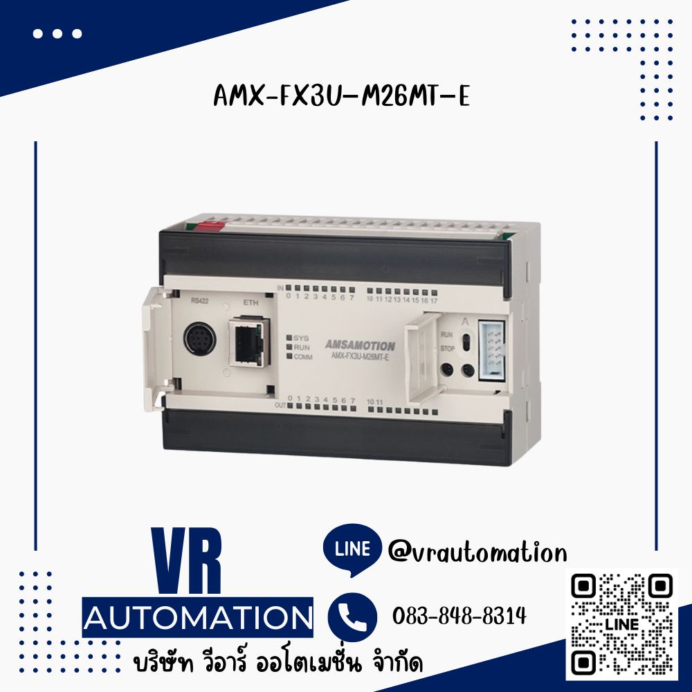 AMSAMOTION PLC AMX-FX3U–M26MR–E ,AMX-FX3U–M26MT–E ,AMX-FX3U–M32MR–E ,AMX-FX3U–M32MT–E ,AMX-FX3U–M26MT ,AMX-FX3U–M26MR ,AMX-FX3U–48MR ,AMX-FX3U–14MR–MINI