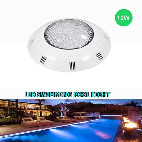 โคมไฟสระว่ายน้ำ Swimming Pool LED Lighting โคม PC+ABS 12W