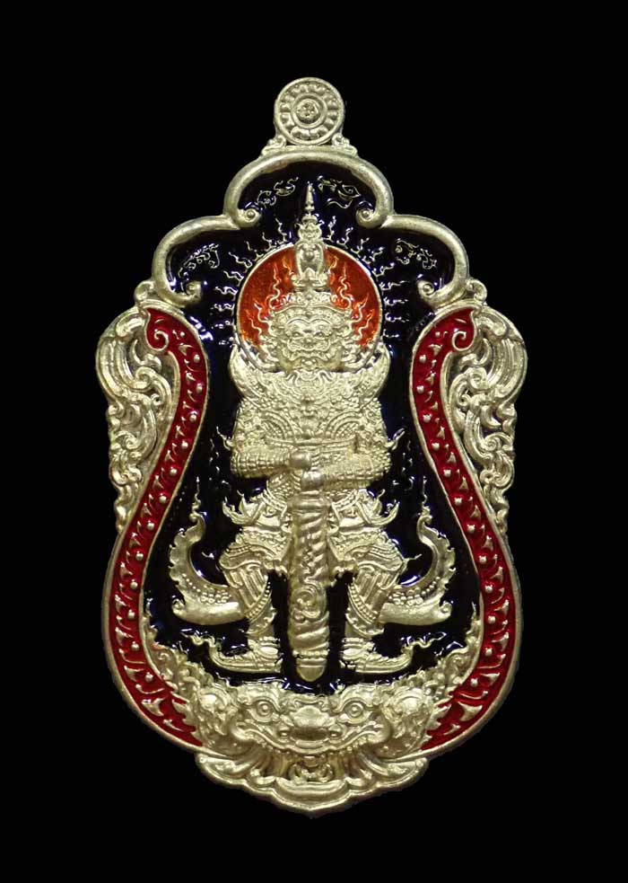 เหรียญท้าวเวสสุวรรณ รุ่นเทพประทานพร หลวงพ่อสุชาติ อภิชาโต วัดศิลาดอกไม้ จ.เพชรบูรณ์ ปี 2563 เนื้อทองฝาบาตรลงยา หมายเลข 400 ขนาดพระสูง 4.5 ซ.ม. พร้อมกล่องเดิม