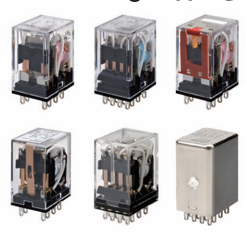 รีเลย์ Omron Relay MY4(MY4-GS) ตัวเลือก 12V, 24V, 110V, 220V, AC/DC