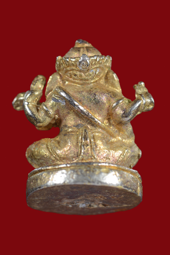 รุปหล่อลอยองค์พระพิฒเนศร์ เนื้อทองเหลือง ไม่ทราบที่