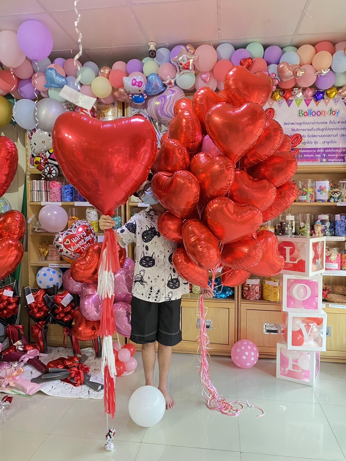 ลูกโป่งหัวใจ วาเลนไทน์